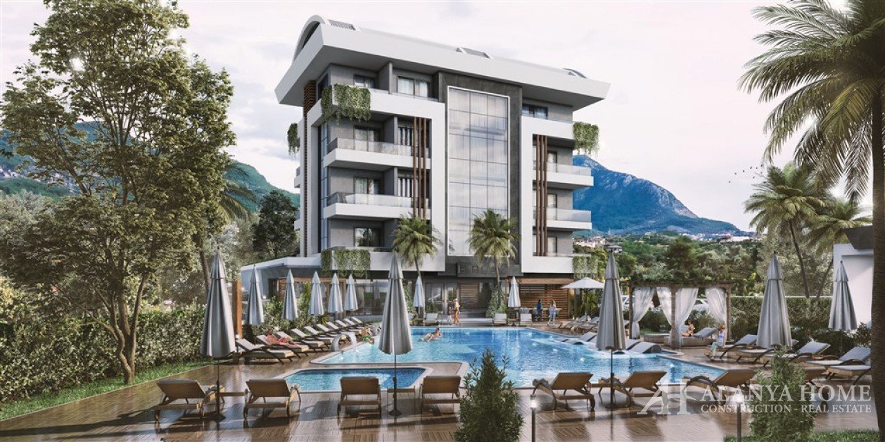 Lotus Garden Oba Alanya Antalya Turquie achat vente propriété d'un appartement meublé d'une 